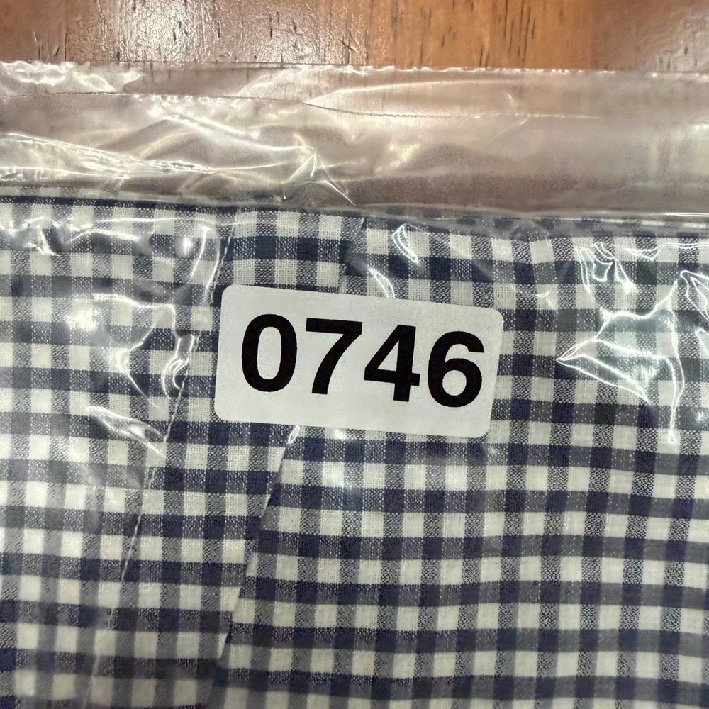 Filson Button Down Shirt Mens Large L Navy Blue Gingham Check Cotton Workwear - Picture 8 of 8